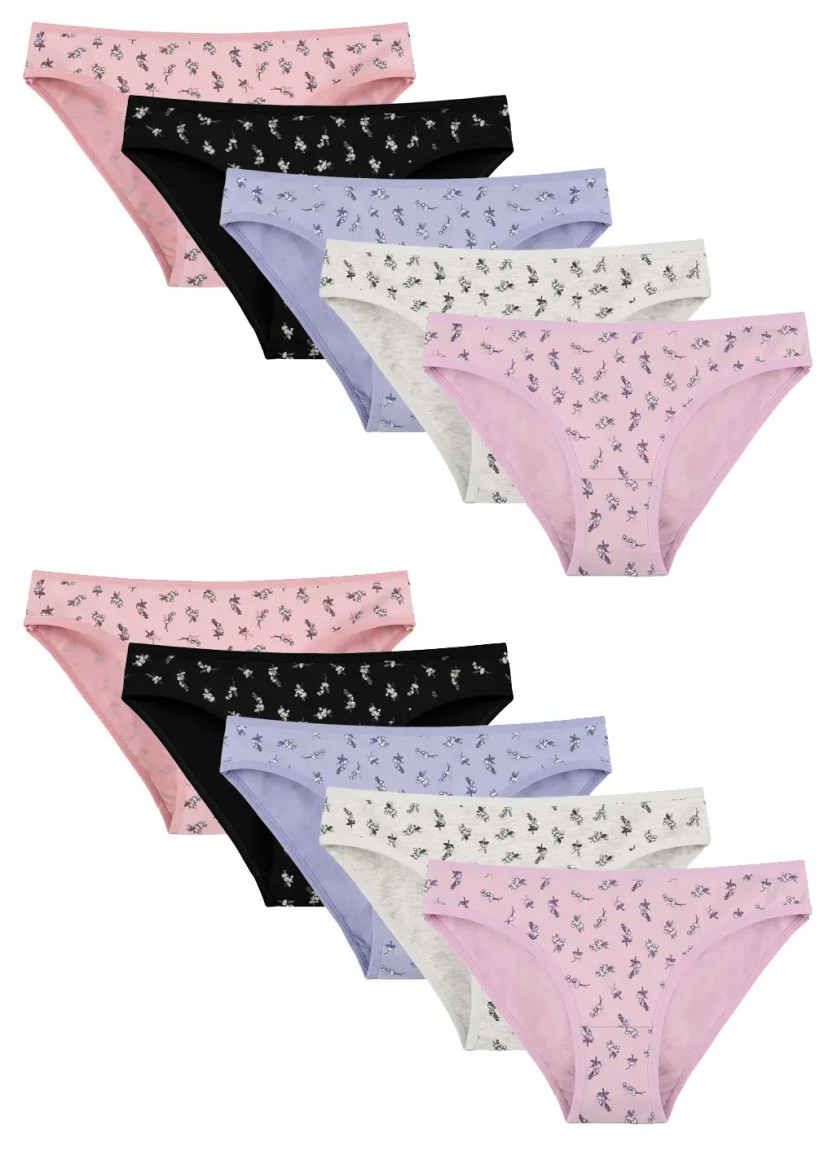 Donella 218149 Assorted 10-Pack Women's Briefs — Istanbul wholesale supplier