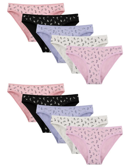 Donella 218149 Assorted 10-Pack Women's Briefs — Istanbul wholesale supplier