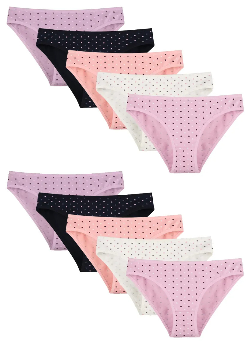 Donella 218152 Assorted 10-Pack Women's Briefs — factory-direct from Turkey