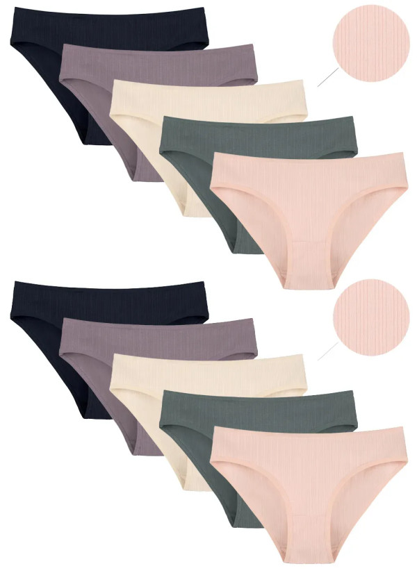 Donella 2228P Assorted 10-Pack Women's Briefs — wholesale from Turkey