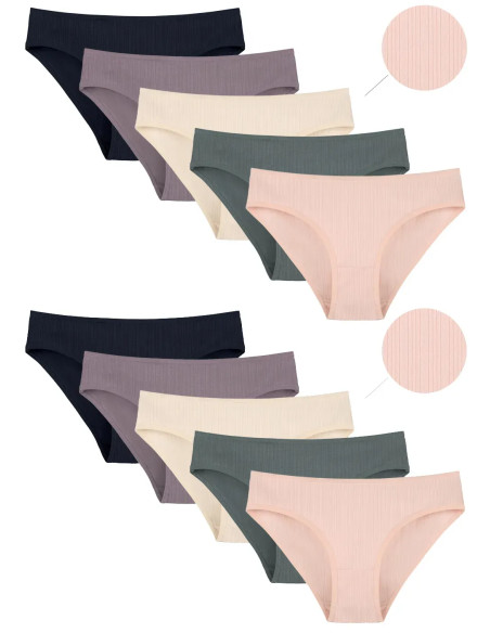 Donella 2228P Assorted 10-Pack Women's Briefs — wholesale from Turkey