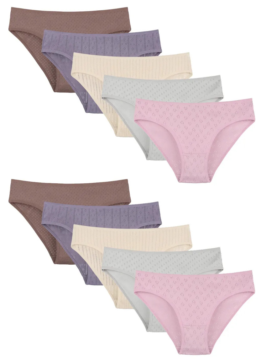 Donella 2240P Assorted 10-Pack Women's Briefs — Turkey wholesale collection