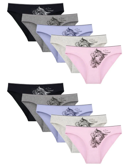 Donella 2271PB199 Assorted 10-Pack Women's Briefs — direct Turkish factory supply