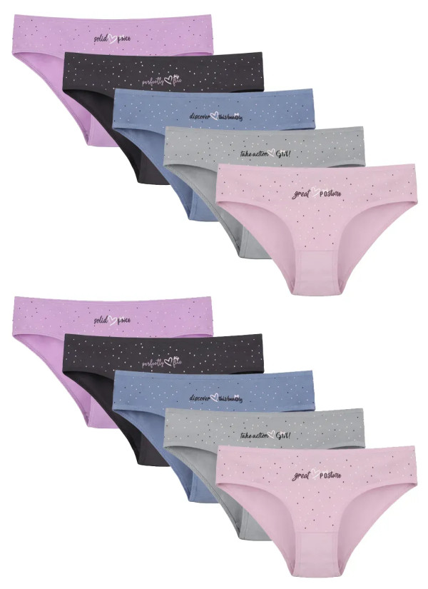 Donella 2271PB245 Assorted 10-Pack Women's Briefs — wholesale for boutiques