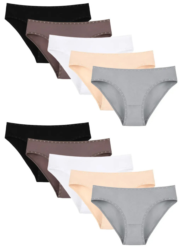 Donella 2271PD22 Assorted 10-Pack Women's Briefs — Turkish textile wholesale