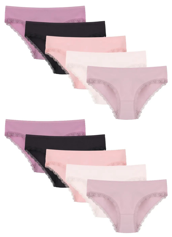 Donella 2271PD26 Assorted 10-Pack Women's Briefs — Istanbul wholesale supplier