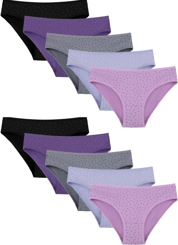 Donella 228135 Assorted 10-Pack Women's Briefs — factory-direct from Turkey