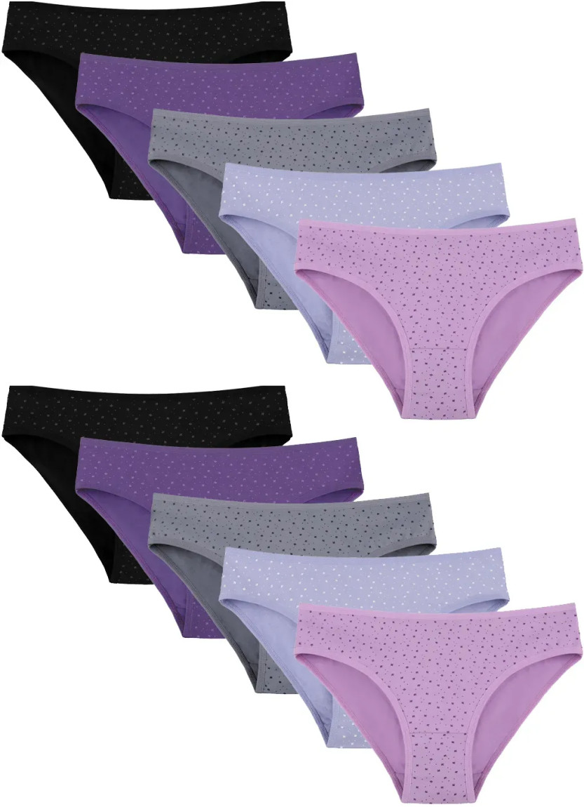 Donella 228135 Assorted 10-Pack Women's Briefs — factory-direct from Turkey