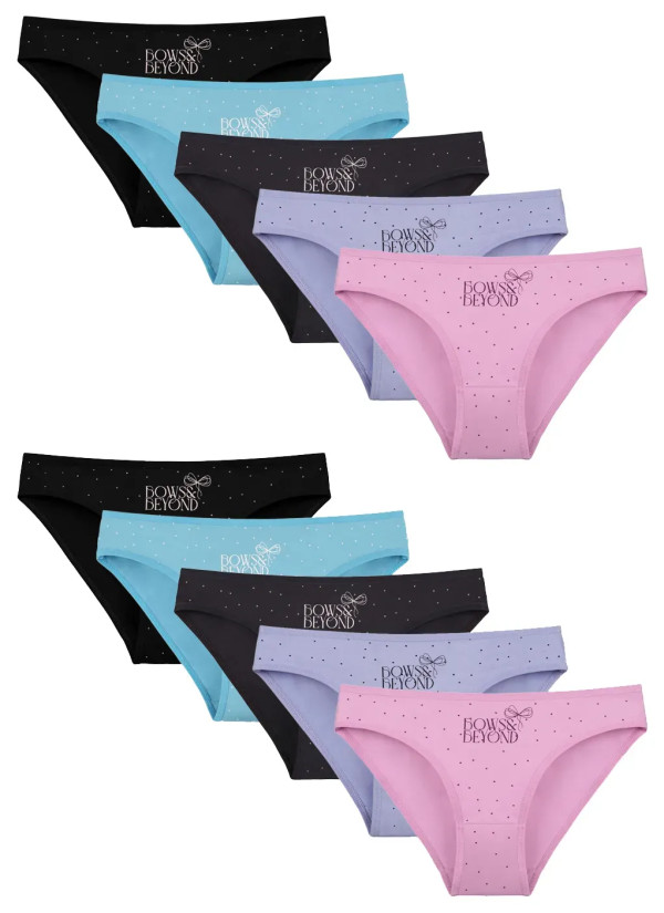 Donella 2281B47 Assorted 10-Pack Women's Briefs — wholesale for boutiques