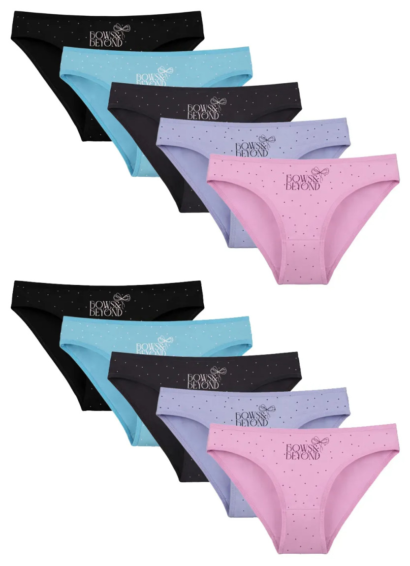 Donella 2281B47 Assorted 10-Pack Women's Briefs — wholesale for boutiques