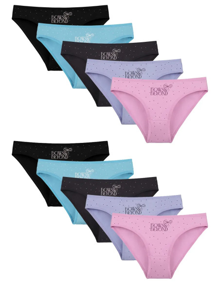 Donella 2281B47 Assorted 10-Pack Women's Briefs — wholesale for boutiques