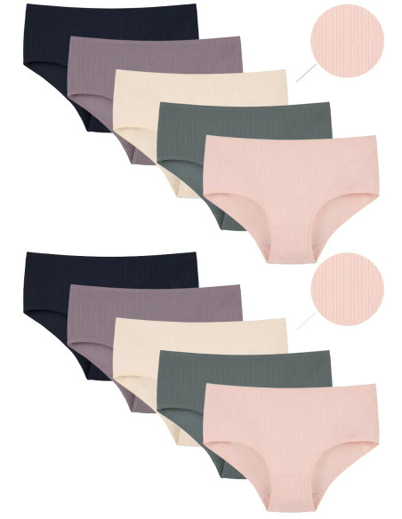 Donella 2528P Assorted 10-Pack Women's Briefs — factory-direct from Turkey