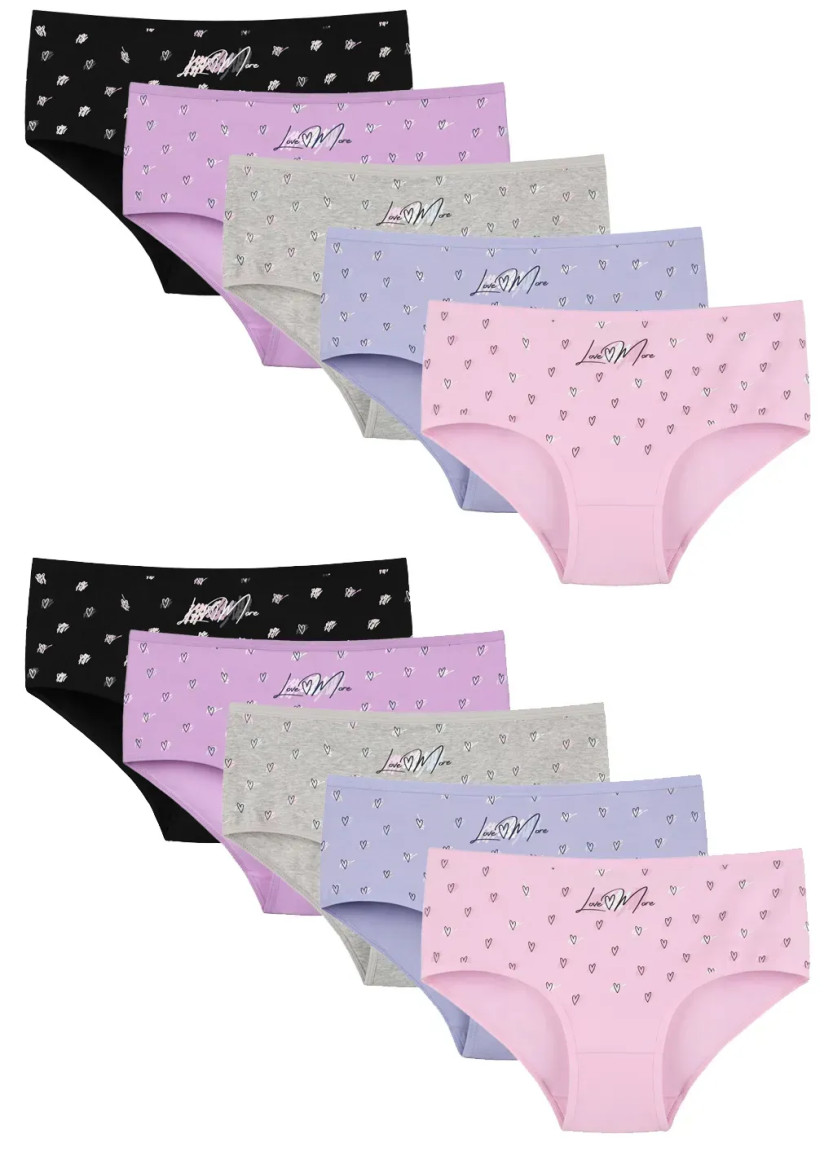Donella 2571PB217 Assorted 10-Pack Women's Briefs — wholesale from Turkey