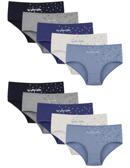 Donella 2571PB255 Assorted 10-Pack Women's Briefs — Turkey wholesale collection