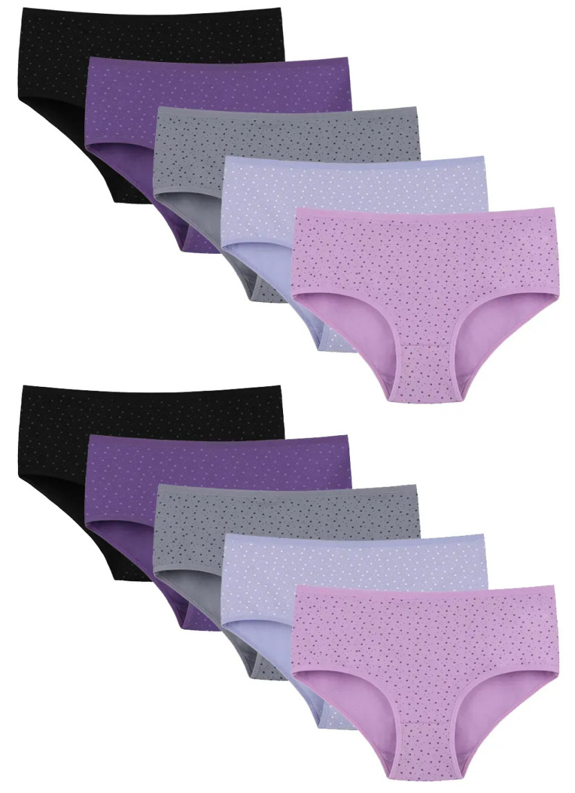 Donella 258135 Assorted 10-Pack Women's Briefs — wholesale for boutiques
