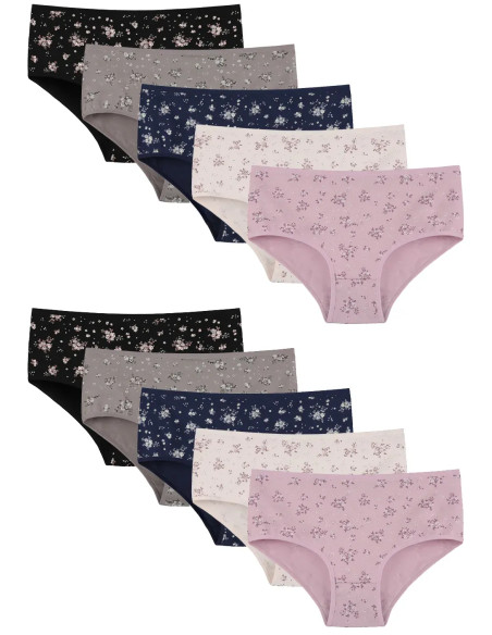 Donella 258150 Assorted 10-Pack Women's Briefs — factory-direct from Turkey