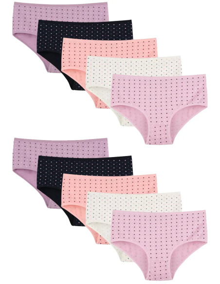 Donella 258152 Assorted 10-Pack Women's Briefs — direct Turkish factory supply