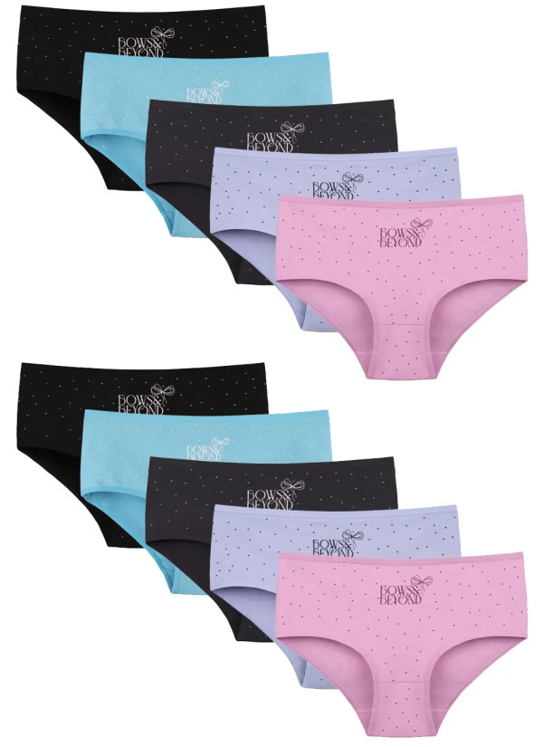 Donella 2581B47 Assorted 10-Pack Women's Briefs — wholesale for boutiques
