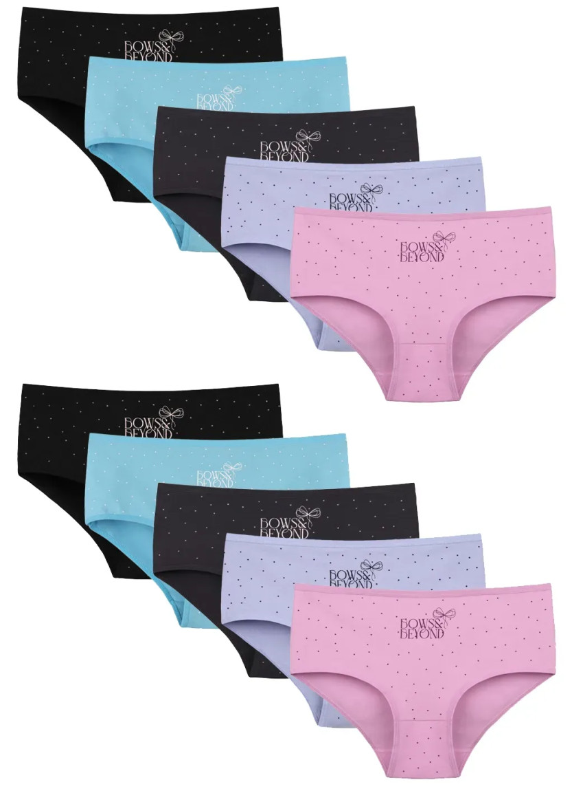 Donella 2581B47 Assorted 10-Pack Women's Briefs — wholesale for boutiques