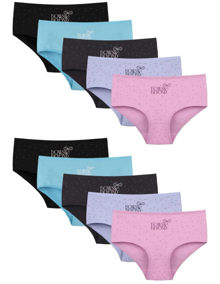 Donella 2581B47 Assorted 10-Pack Women's Briefs — wholesale for boutiques