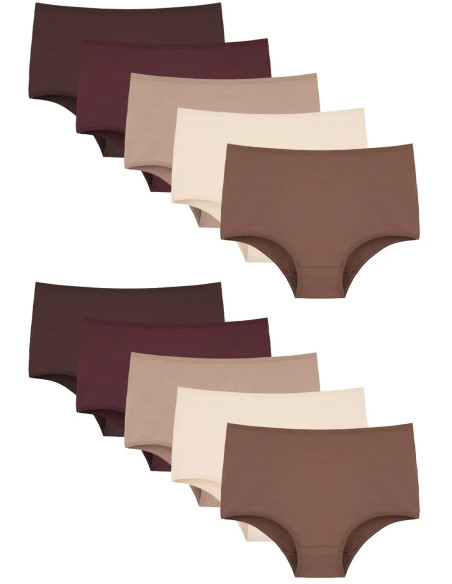 Donella 2671PD27 Assorted 10-Pack Women's Briefs — Turkish textile wholesale