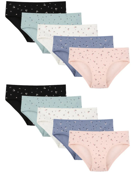 Donella 311301 Assorted 10-Pack Women's Briefs — factory-direct from Turkey