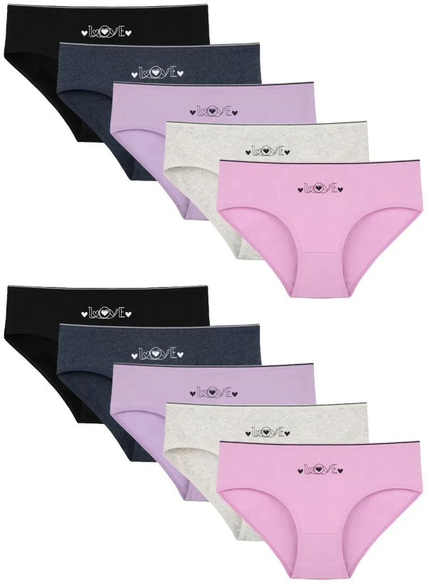 Donella 3171PB172 Assorted 10-Pack Women's Briefs — direct Turkish factory supply