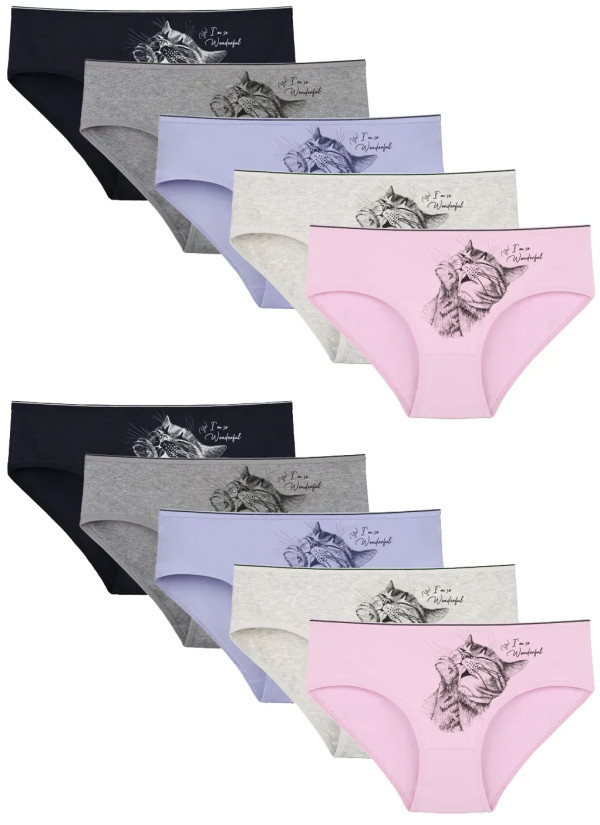 Donella 3171PB199 Assorted 10-Pack Women's Briefs — Turkish textile wholesale