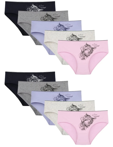Donella 3171PB199 Assorted 10-Pack Women's Briefs — Turkish textile wholesale