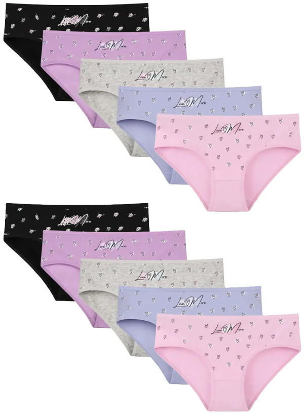 Donella 3171PB217 Assorted 10-Pack Women's Briefs — factory-direct from Turkey
