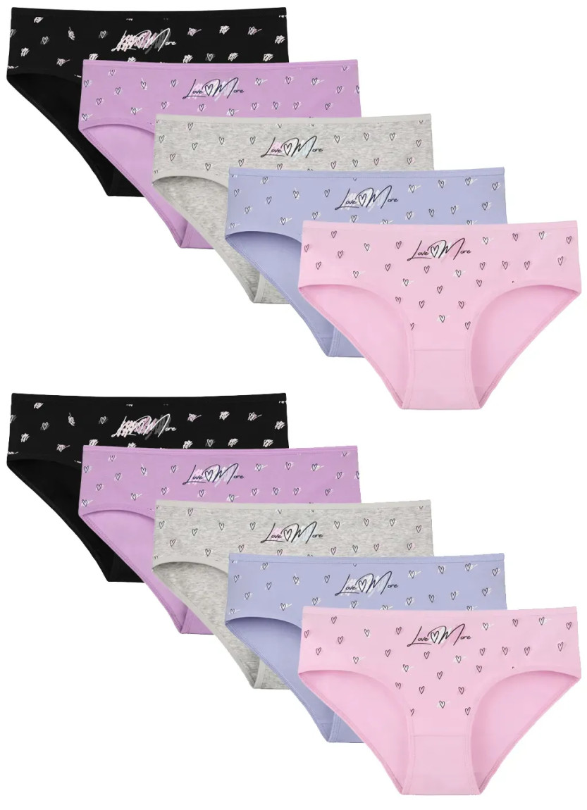 Donella 3171PB217 Assorted 10-Pack Women's Briefs — factory-direct from Turkey