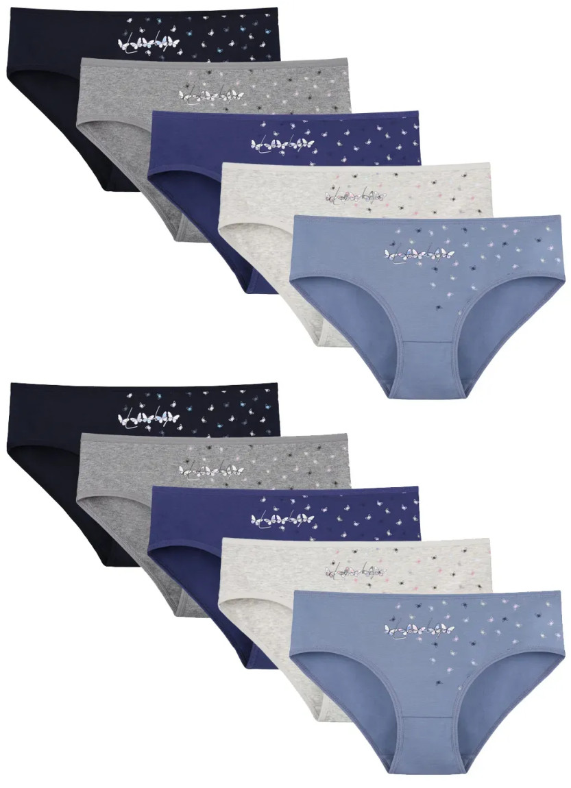 Donella 3171PB255 Assorted 10-Pack Women's Briefs — wholesale from Turkey