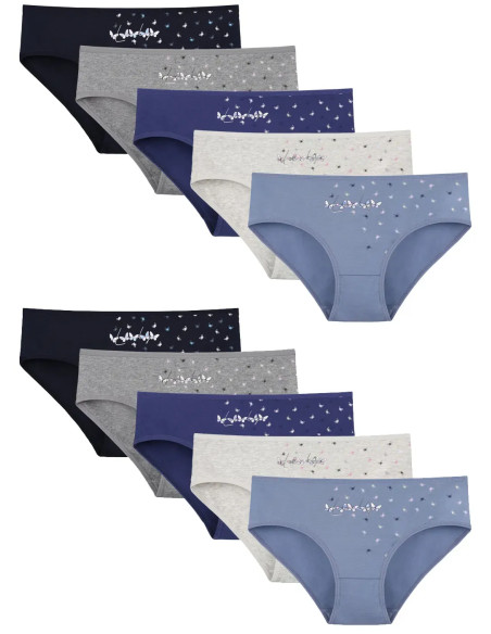 Donella 3171PB255 Assorted 10-Pack Women's Briefs — wholesale from Turkey