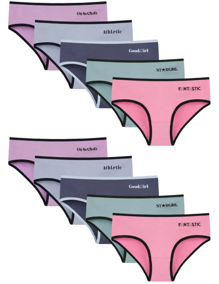 Donella 3171PB268 Assorted 10-Pack Women's Briefs — Turkey wholesale collection