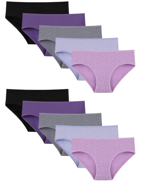 Donella 318135 Assorted 10-Pack Women's Briefs — wholesale for boutiques