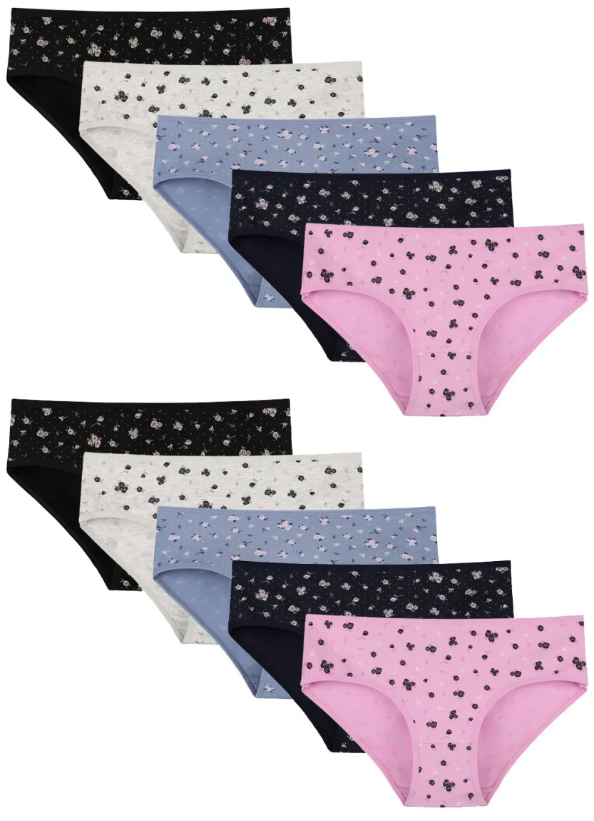 Donella 318141 Assorted 10-Pack Women's Briefs — Turkish textile wholesale