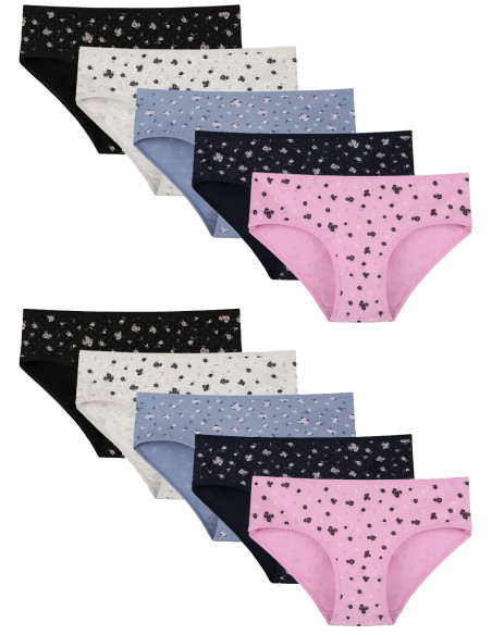 Donella 318141 Assorted 10-Pack Women's Briefs — Turkish textile wholesale