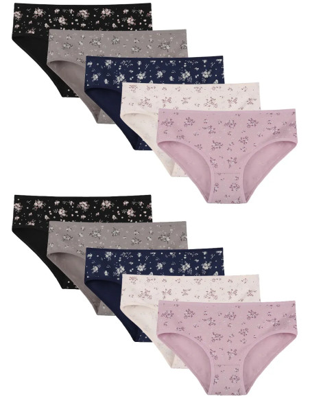 Donella 318150 Assorted 10-Pack Women's Briefs — factory-direct from Turkey