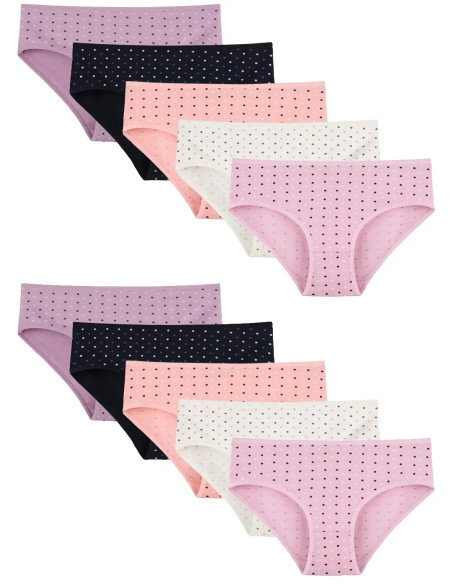 Donella 318152 Assorted 10-Pack Women's Briefs — Turkish textile wholesale
