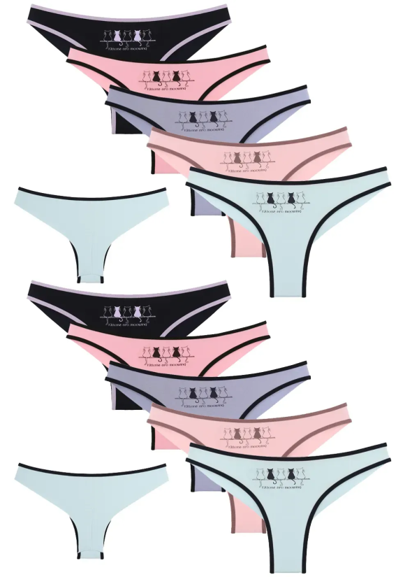 Donella 4071PB260 Assorted 10-Pack Women's Briefs — Turkey wholesale collection