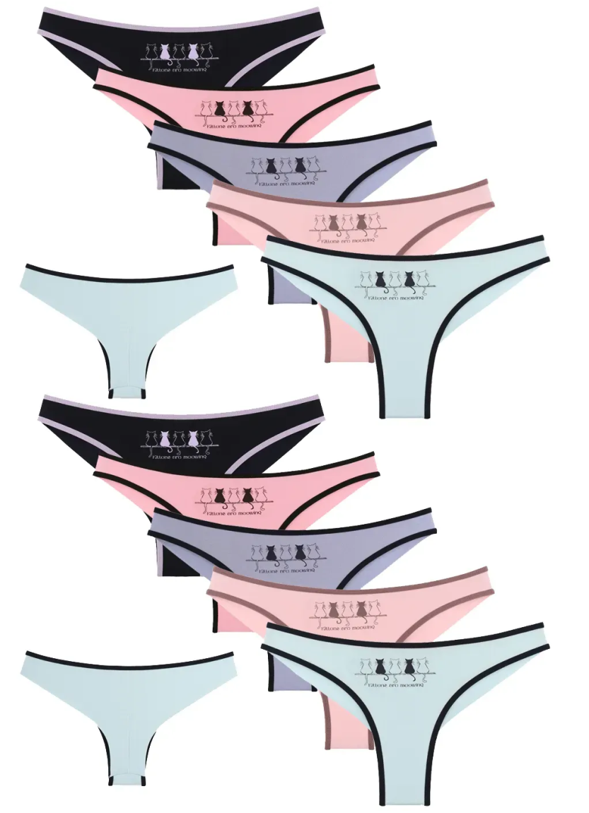 Donella 4071PB260 Assorted 10-Pack Women's Briefs — Turkey wholesale collection