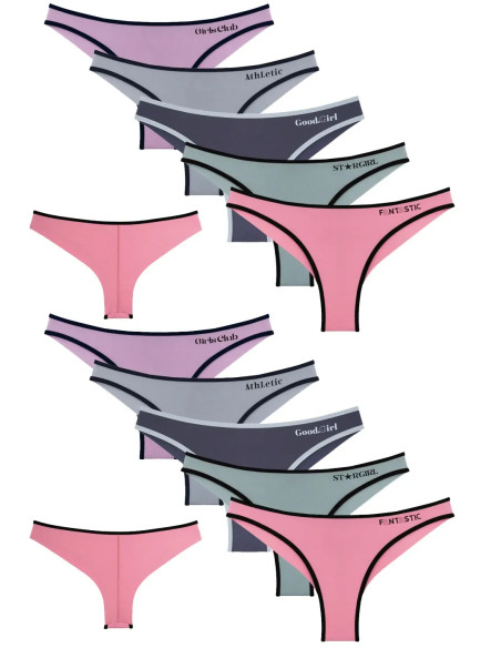Donella 4071PB268 Assorted 10-Pack Women's Briefs — direct Turkish factory supply