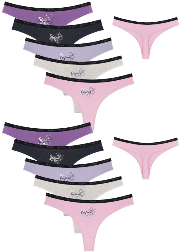Donella 2471PB192 Assorted 10-Pack Women's Briefs — factory-direct from Turkey