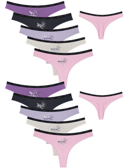Donella 2471PB192 Assorted 10-Pack Women's Briefs — factory-direct from Turkey