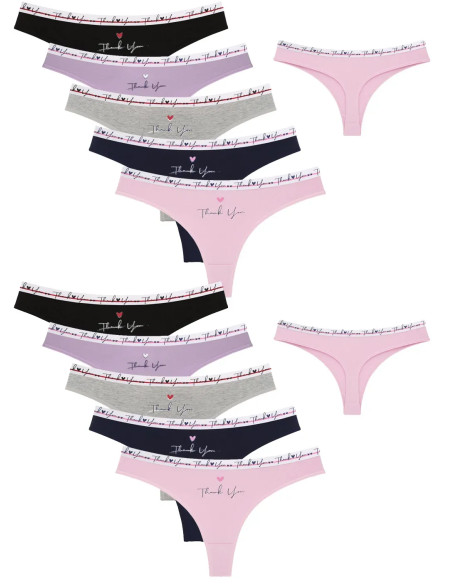 Donella 2471PB211 Assorted 10-Pack Women's Briefs — Turkish factory wholesale