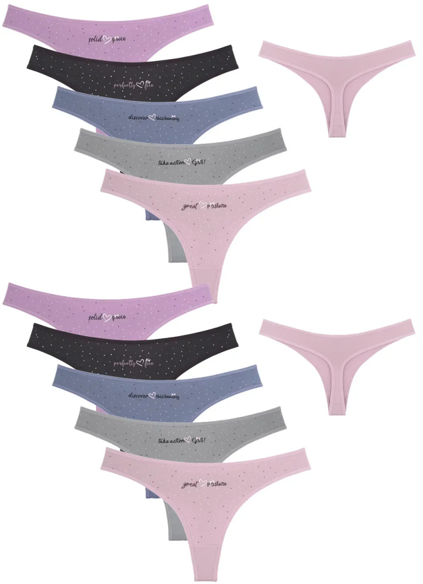 Donella 2471PB245 Assorted 10-Pack Women's Briefs — wholesale from Turkey