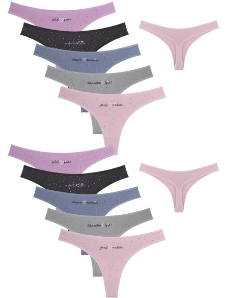 Donella 2471PB245 Assorted 10-Pack Women's Briefs — wholesale from Turkey
