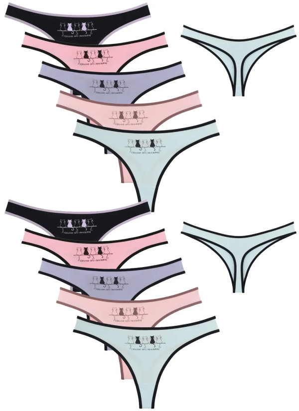 Donella 2471PB260 Assorted 10-Pack Women's Briefs — Turkey wholesale collection