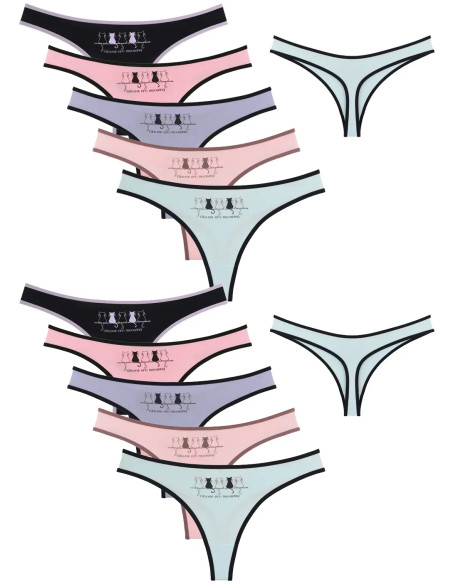 Donella 2471PB260 Assorted 10-Pack Women's Briefs — Turkey wholesale collection