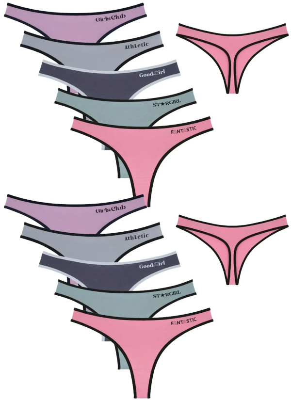 Donella 2471PB268 Assorted 10-Pack Women's Briefs — direct Turkish factory supply